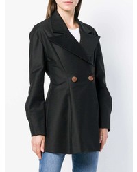 Женское черное пальто от Rejina Pyo