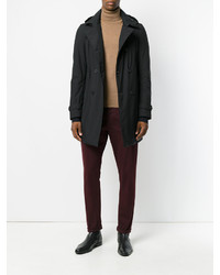 Мужское черное пальто от Herno