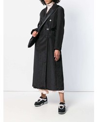 Женское черное пальто от Prada