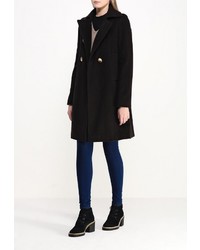 Женское черное пальто от Fontana 2.0