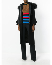 Женское черное пальто от Sacai