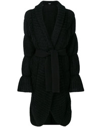 Женское черное пальто от Giorgio Armani