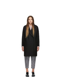 Женское черное пальто от Harris Wharf London