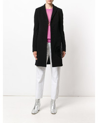 Женское черное пальто от Love Moschino