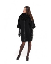 Женское черное пальто от Heresis