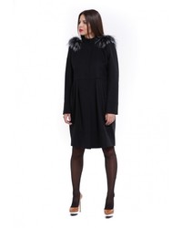 Женское черное пальто от Heresis
