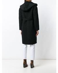 Женское черное пальто от Twin-Set