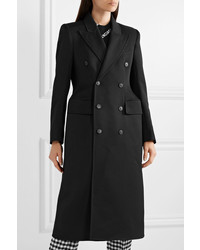 Женское черное пальто от Balenciaga