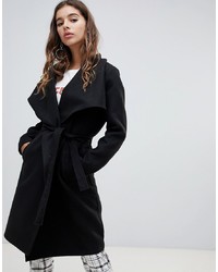 Женское черное пальто от Jdy