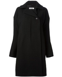 Женское черное пальто от Jil Sander