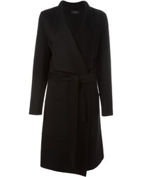 Женское черное пальто от Joseph