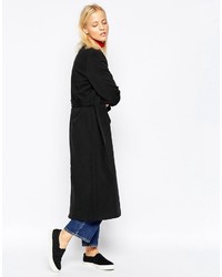 Женское черное пальто от Wood Wood