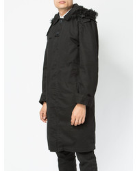 Мужское черное пальто от Saint Laurent