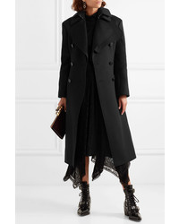 Женское черное пальто от Alexander McQueen