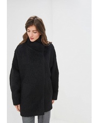 Женское черное пальто от Lea Vinci