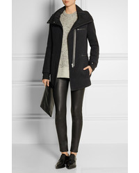 Женское черное пальто от Helmut Lang