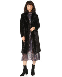 Женское черное пальто от Line
