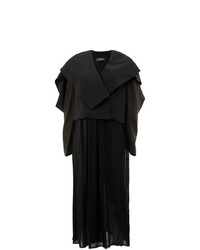 Женское черное пальто от Litkovskaya