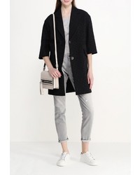 Женское черное пальто от Liu Jo