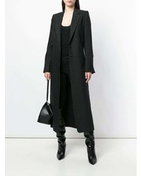 Женское черное пальто от Ann Demeulemeester