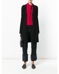 Женское черное пальто от Twin-Set