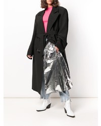 Женское черное пальто от Maison Margiela