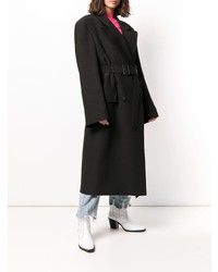 Женское черное пальто от Maison Margiela