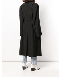 Женское черное пальто от Maison Margiela