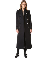 Женское черное пальто от Versus