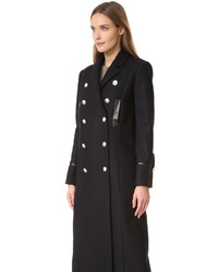 Женское черное пальто от Versus