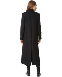 Женское черное пальто от Versus
