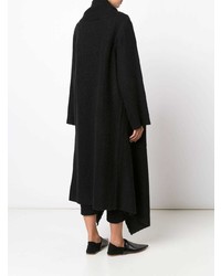 Женское черное пальто от Denis Colomb