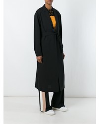 Женское черное пальто от MSGM