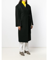 Женское черное пальто от A.W.A.K.E.