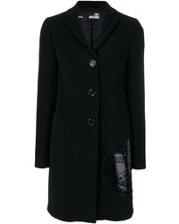 Женское черное пальто от Love Moschino