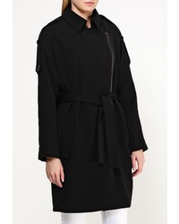 Женское черное пальто от Mango