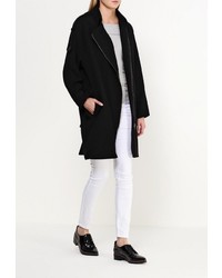 Женское черное пальто от Mango