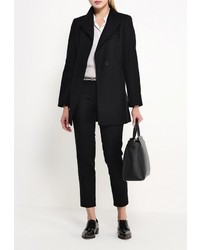 Женское черное пальто от Mango