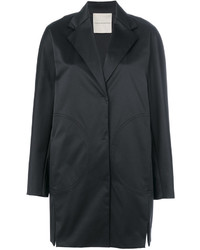 Женское черное пальто от Marco De Vincenzo