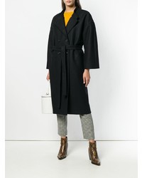 Женское черное пальто от Rochas