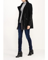 Женское черное пальто от Mim