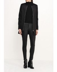 Женское черное пальто от Mim