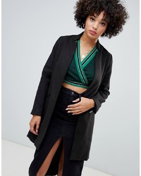 Женское черное пальто от Missguided