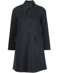 Женское черное пальто от MM6 MAISON MARGIELA
