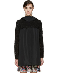 Женское черное пальто от Moncler Gamme Rouge