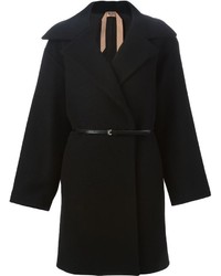 Женское черное пальто от No.21