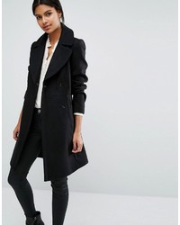 Женское черное пальто от Oasis