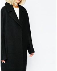 Женское черное пальто от Weekday