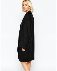 Женское черное пальто от Weekday