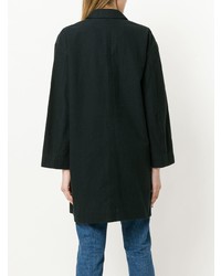 Женское черное пальто от Peter Jensen